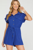 Saphane Blue Romper