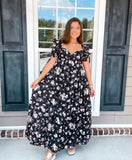 Lilly Flower Maxi Dress